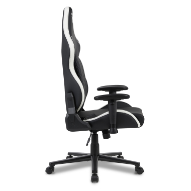 cadeira gaming branco preto vanguard pele sintetica bracos moveis almofada de apoio de cabeca apoio de cabeca 9