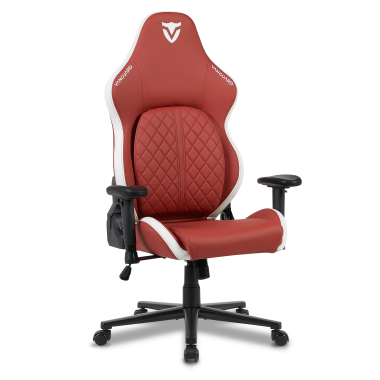 cadeira gaming branco vermelho vanguard pele sintetica bracos moveis almofada de apoio de cabeca apoio de cabeca 13