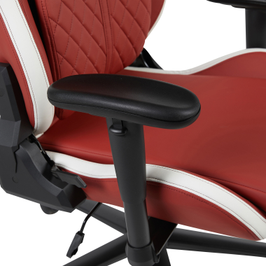 cadeira gaming branco vermelho vanguard pele sintetica bracos moveis almofada de apoio de cabeca apoio de cabeca 7