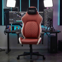 Cadeira gaming ergonómica Vanguard, almofada magnética, pele sintética