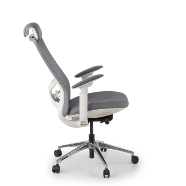 cadeira ergonomica cinza gemini tecido bracos regulaveis 4d 10