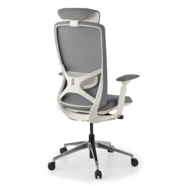 cadeira ergonomica cinza gemini tecido bracos regulaveis 4d 11