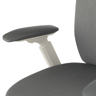 cadeira ergonomica cinza gemini tecido bracos regulaveis 4d 14
