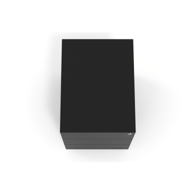 bloco de gavetas preto 3 gavetas metal 7