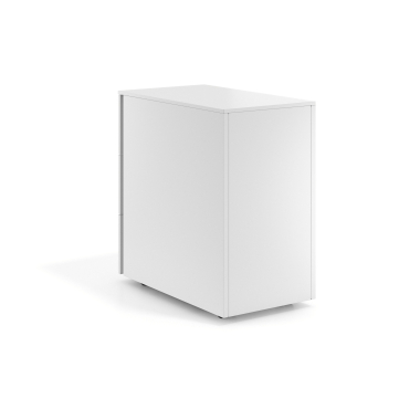 bloco de gavetas branco 3 gavetas modelo estreito metal 6