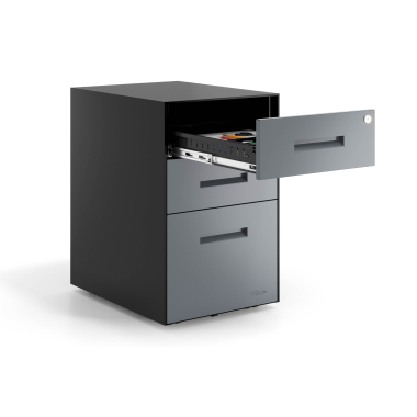 bloco de gavetas antracite estrutura negra metal 4