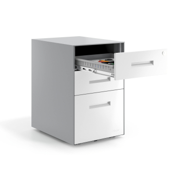 bloco de gavetas branco estrutura em aluminio metal 4