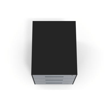 bloco de gavetas antracite estrutura negra metal 7
