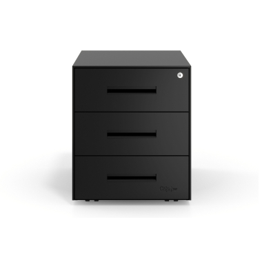 bloco de gavetas preto estrutura negra metal 3