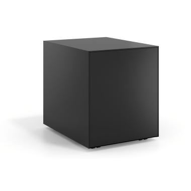 bloco de gavetas preto estrutura negra metal 4