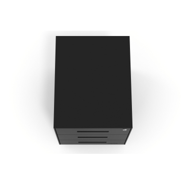 bloco de gavetas preto estrutura negra metal 7