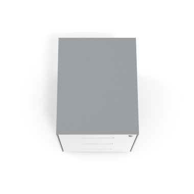 bloco de gavetas branco estrutura em aluminio metal 7