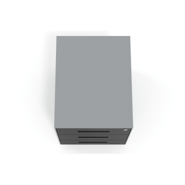 bloco de gavetas preto estrutura em aluminio metal 7