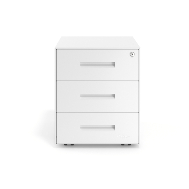 bloco de gavetas branco estrutura branca metal 3