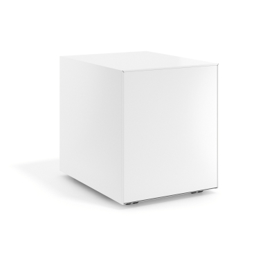 bloco de gavetas branco estrutura branca metal 6