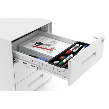 bloco de gavetas branco estrutura branca metal 5