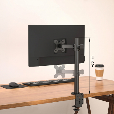 suporte para monitor preto 1 ecra 4