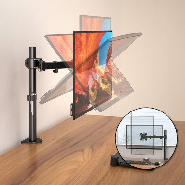 suporte para monitor preto 1 ecra 3