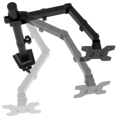suporte para monitor preto 1 ecra 6