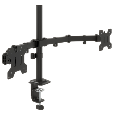 suporte para monitor preto 2 ecras 7