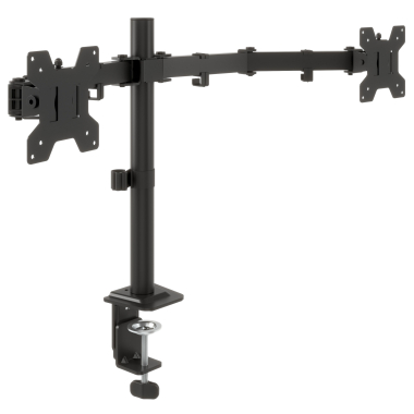 suporte para monitor preto 2 ecras 6