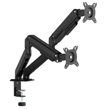 suporte para monitor preto 2 ecras 1
