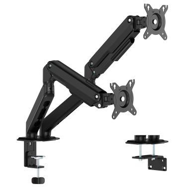 suporte para monitor preto 2 ecras 6