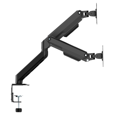 suporte para monitor preto 2 ecras 7