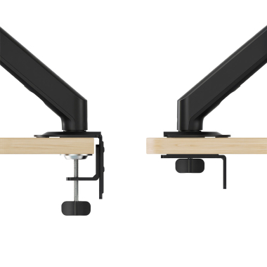 suporte para monitor preto 2 ecras 10