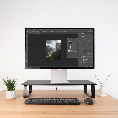 suporte para monitor preto zenix 2