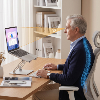 suporte para monitor cinza volta 7