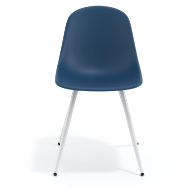 cadeira sala de espera branca azul 4 patas plastico sem bracos 6