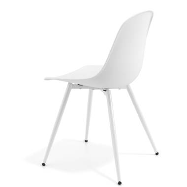 cadeira sala de espera branca branco 4 patas plastico sem bracos 5