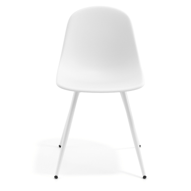 cadeira sala de espera branca branco 4 patas plastico sem bracos 6