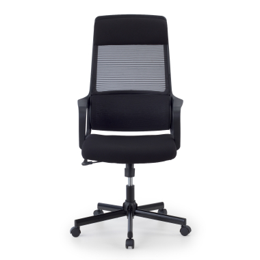 cadeira home office preto venus malha mesh bracos fixos apoio lombar apoio de cabeca 3
