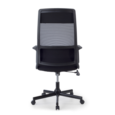 cadeira home office preto venus malha mesh bracos fixos apoio lombar apoio de cabeca 12