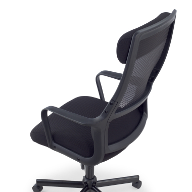 cadeira home office preto venus malha mesh bracos fixos apoio lombar apoio de cabeca 13