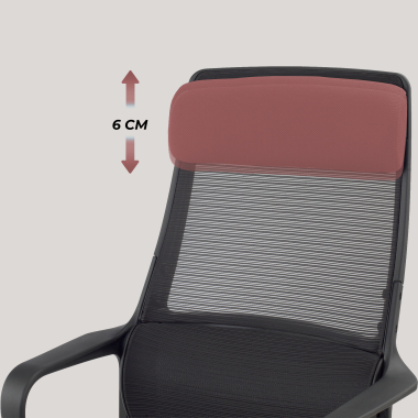 cadeira home office preto venus malha mesh bracos fixos apoio lombar apoio de cabeca 7