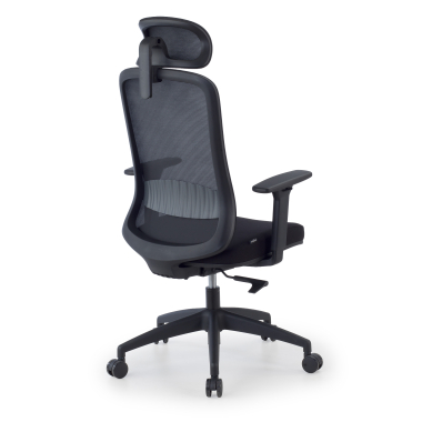 cadeira home office preto task malha mesh bracos regulaveis 1d apoio lombar apoio de cabeca 10