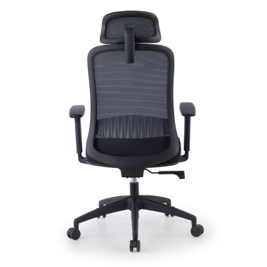 cadeira home office preto task malha mesh bracos regulaveis 1d apoio lombar apoio de cabeca 11