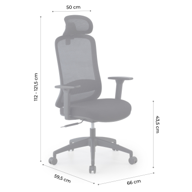 cadeira home office preto task malha mesh bracos regulaveis 1d apoio lombar apoio de cabeca 13