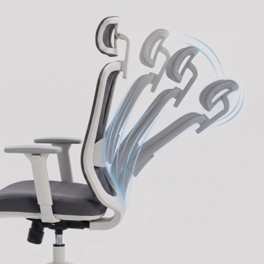 cadeira home office branco cinzento task malha mesh bracos regulaveis 1d apoio lombar apoio de cabeca 5