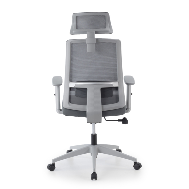 cadeira home office branco cinzento aria malha mesh bracos regulaveis 1d apoio lombar apoio de cabeca 5