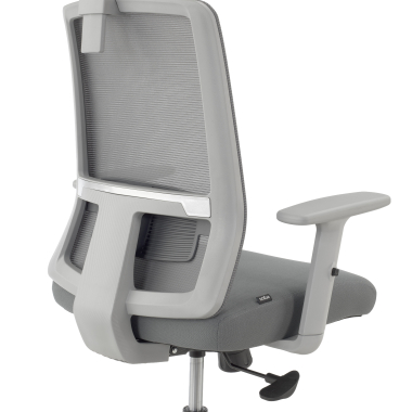 cadeira home office branco cinzento aria malha mesh bracos regulaveis 1d apoio lombar apoio de cabeca 4