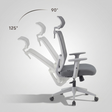 cadeira home office branco cinzento aria malha mesh bracos regulaveis 1d apoio lombar apoio de cabeca 8