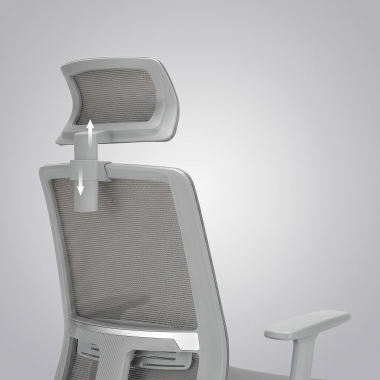 cadeira home office branco cinzento aria malha mesh bracos regulaveis 1d apoio lombar apoio de cabeca 15