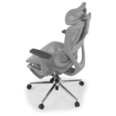 cadeira de escritorio branco cinzento sion malha mesh bracos moveis apoio de cabeca apoio de pes extensivel 13