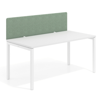divisorias de escritorio verde estrutura em aluminio 4
