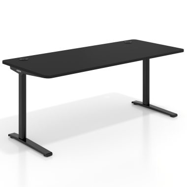secretaria de escritorio preto pure black estrutura branca 1