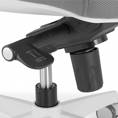 cadeira giratoria branco cinzento cadeira estrutura branca malha mesh bracos regulaveis 1d 8